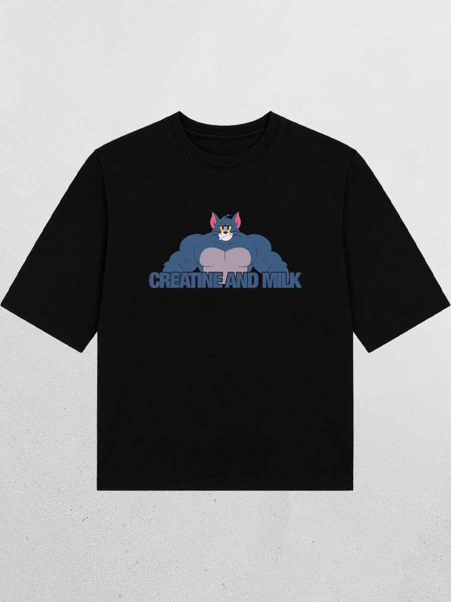 Футболка оверсайз CREATINE AND MILK