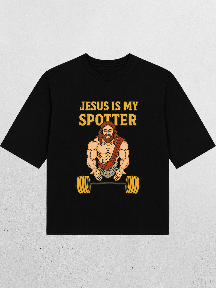 Футболка оверсайз JESUS IS MY SPOTTER